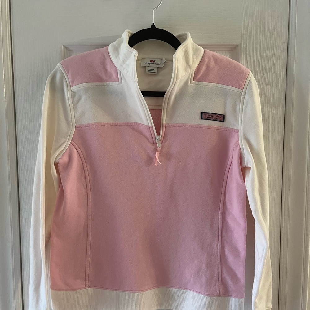 Vineyard Vines Pink and Cream Shirt